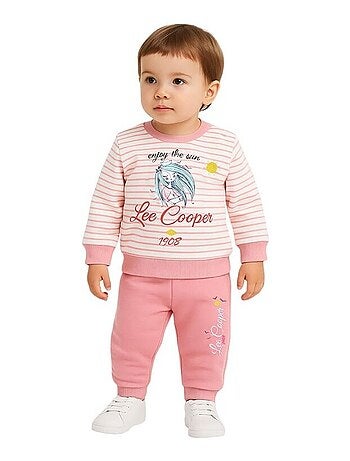 Lee Cooper - Ensemble Sweat et pantalon de Jogging bébé fille Lee Cooper