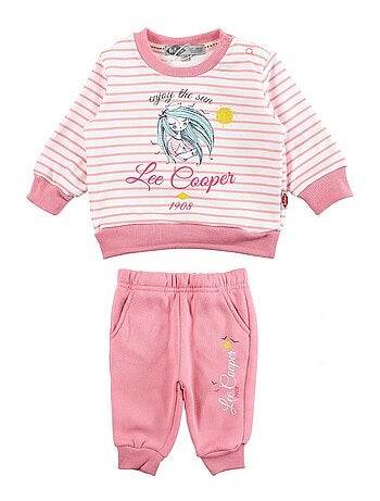 Lee Cooper - Ensemble Sweat et pantalon de Jogging bébé fille Lee Cooper