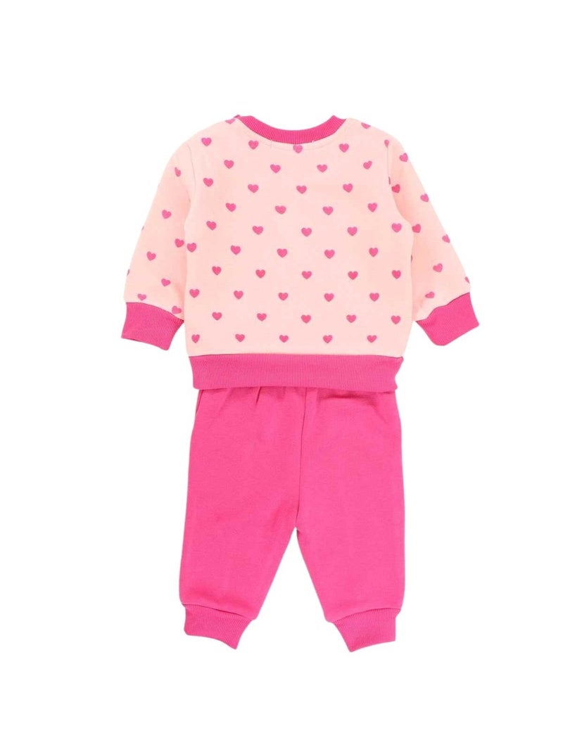 Lee Cooper - Ensemble Sweat et pantalon de Jogging bébé fille Rose - Kiabi