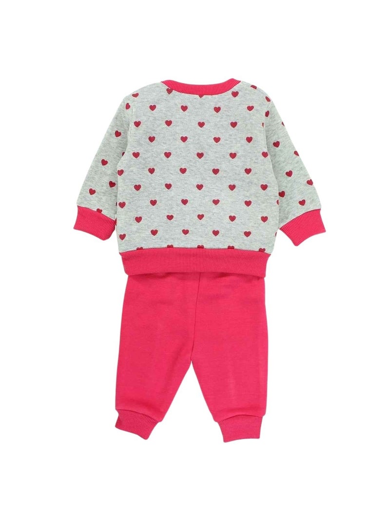 Lee Cooper - Ensemble Sweat et pantalon de Jogging bébé fille Rose fushia - Kiabi
