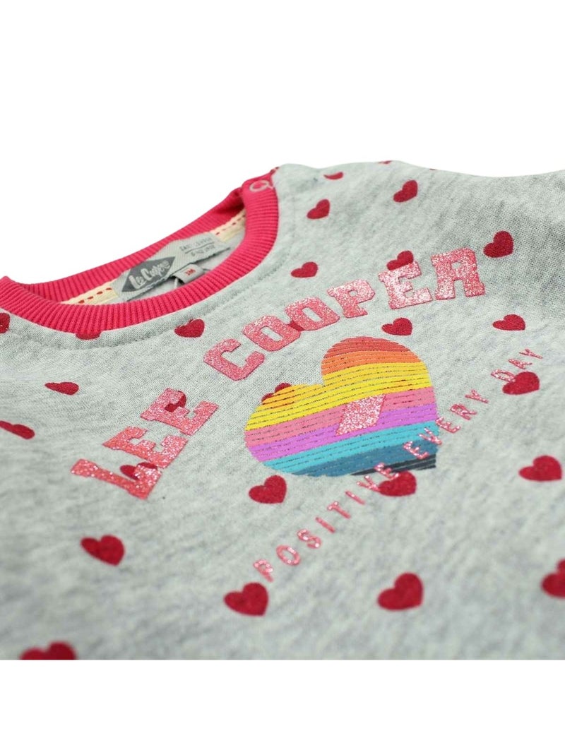 Lee Cooper - Ensemble Sweat et pantalon de Jogging bébé fille Rose fushia - Kiabi