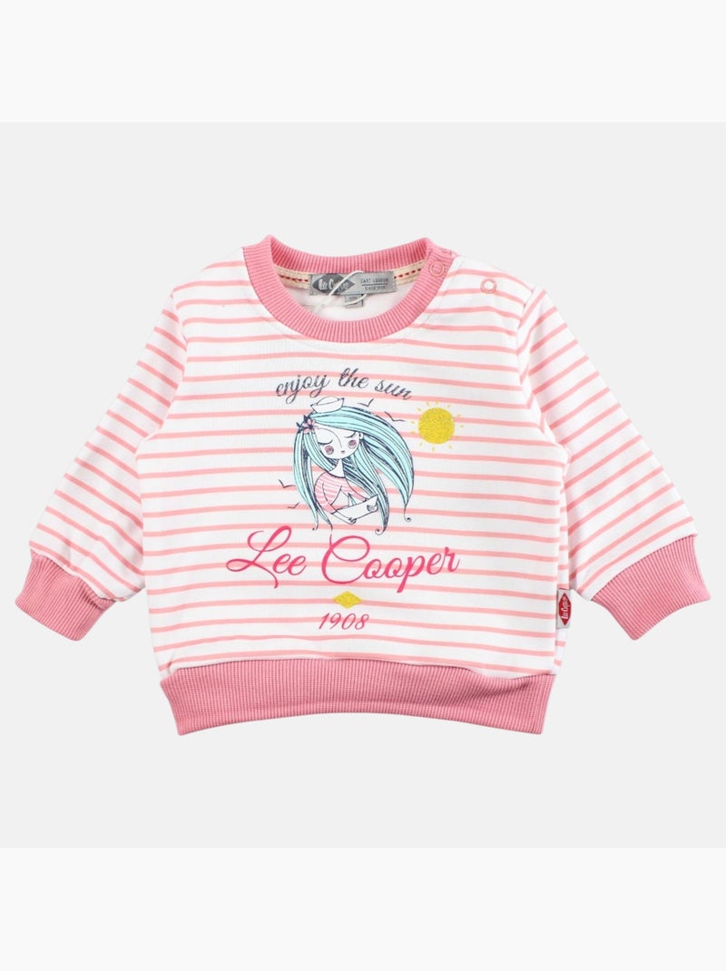 Lee Cooper - Ensemble Sweat et pantalon de Jogging bébé fille Rose - Kiabi