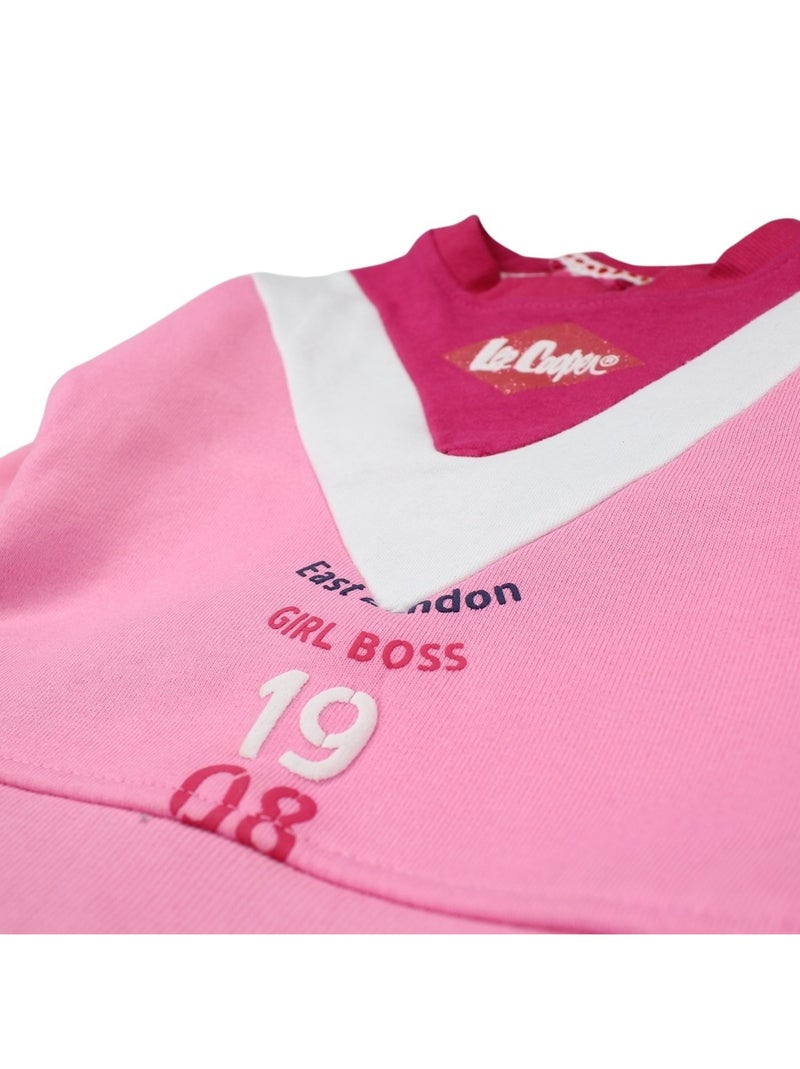 Lee Cooper - Ensemble Sweat et pantalon de Jogging bébé Rose - Kiabi