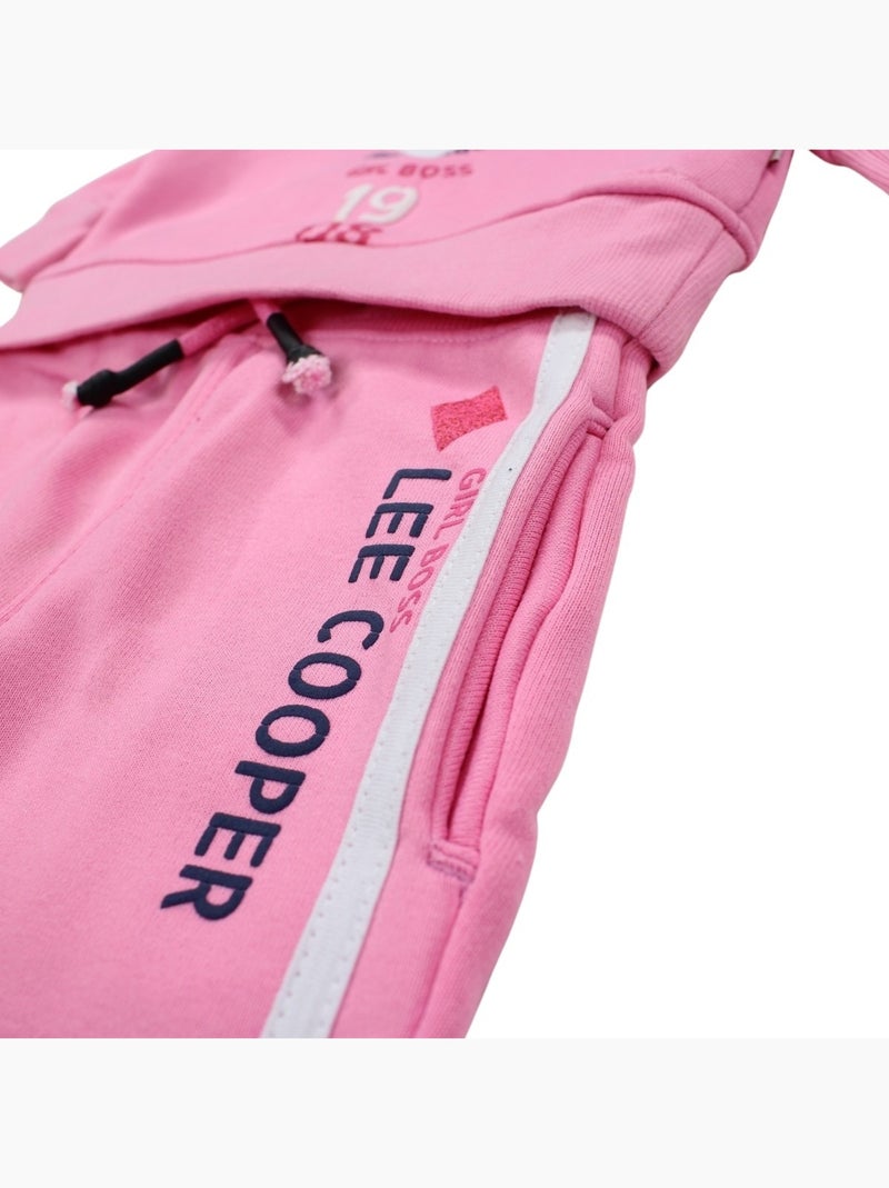 Lee Cooper - Ensemble Sweat et pantalon de Jogging bébé Rose - Kiabi