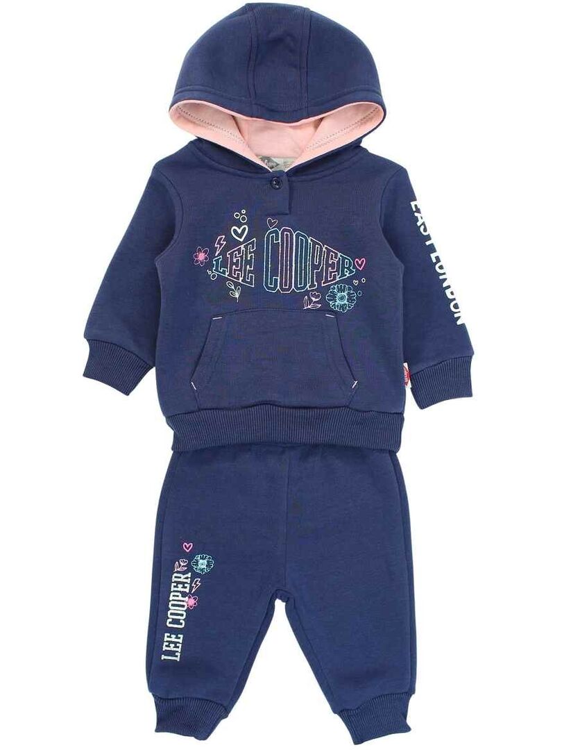 Veste Sweat Zippée LEE COOPER Fille - À Capuche - Neuf Avec étiquettes - Original
