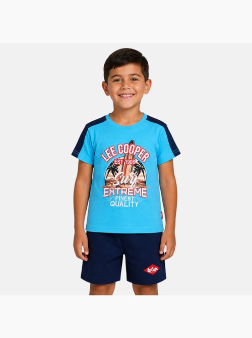 Lee Cooper - Ensemble t-shirt avec motif et short Garçon - Kiabi Lee Cooper - Ensemble t-shirt avec motif et short Garçon - Kiabi