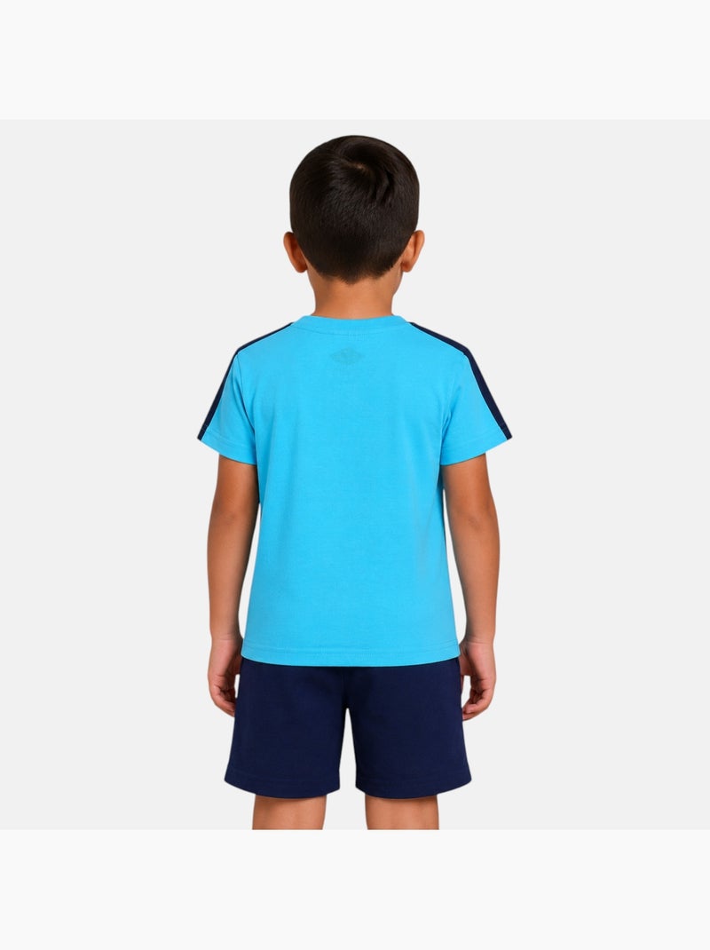 Lee Cooper - Ensemble t-shirt avec motif et short Garçon Bleu - Kiabi