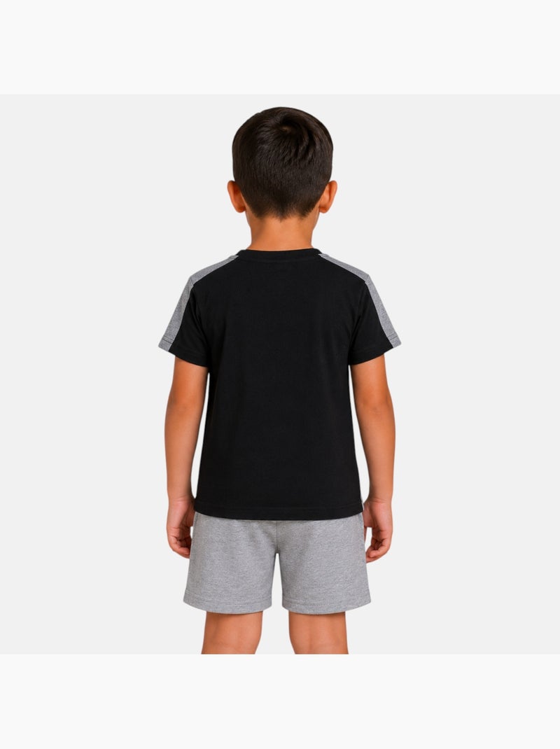 Lee Cooper - Ensemble t-shirt avec motif et short Garçon Noir - Kiabi