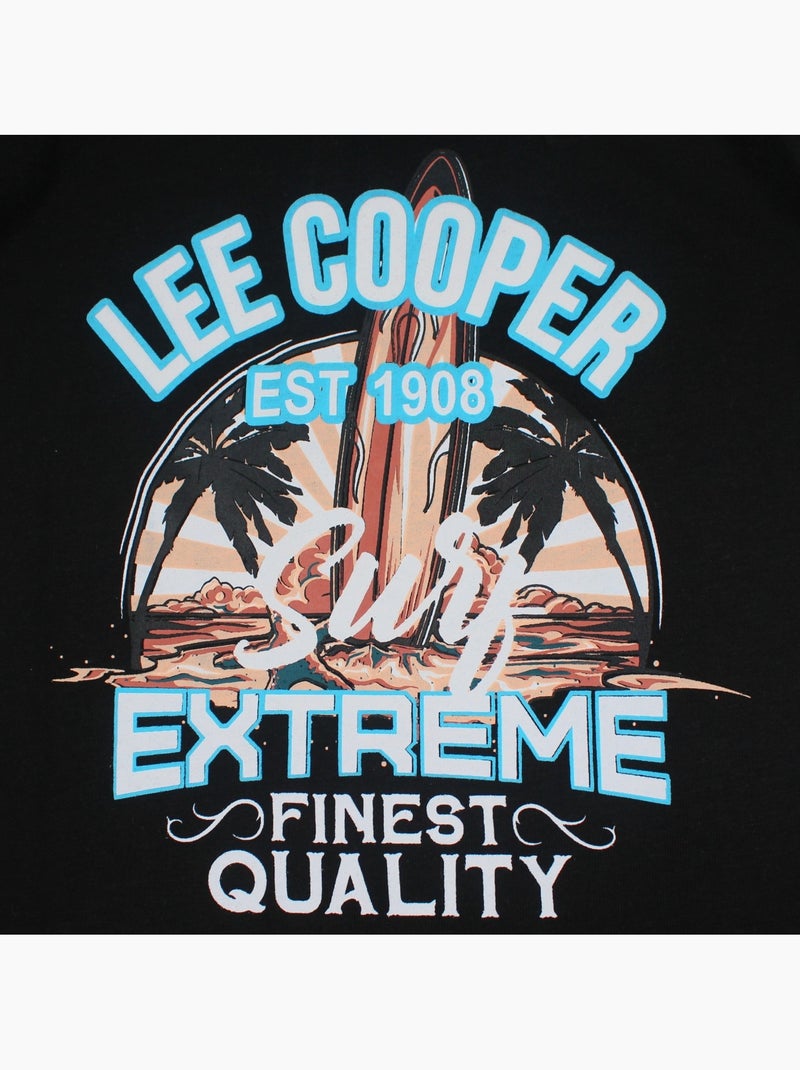 Lee Cooper - Ensemble t-shirt avec motif et short Garçon Noir - Kiabi