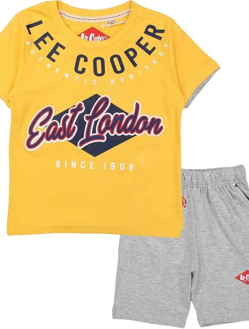Lee Cooper - Ensemble ​​T-shirt bermuda garçon Imprimé Logo - Kiabi