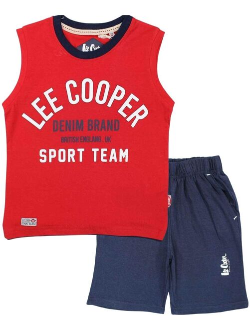 Lee Cooper - Ensemble ​​T-shirt bermuda garçon Imprimé Logo - Kiabi