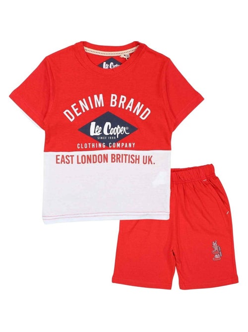 Lee Cooper - Ensemble ​​T-shirt bermuda Imprimé Logo - Kiabi