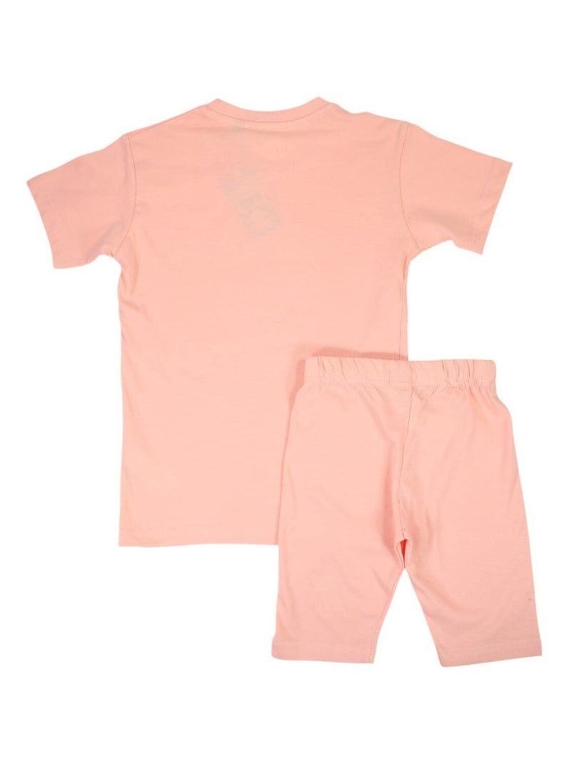 Lee Cooper - Ensemble T-shirt et Legging Lee Cooper Rose - Kiabi