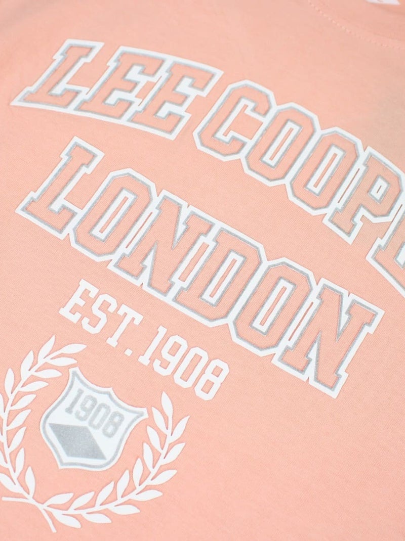 Lee Cooper - Ensemble T-shirt et Legging Lee Cooper Rose - Kiabi