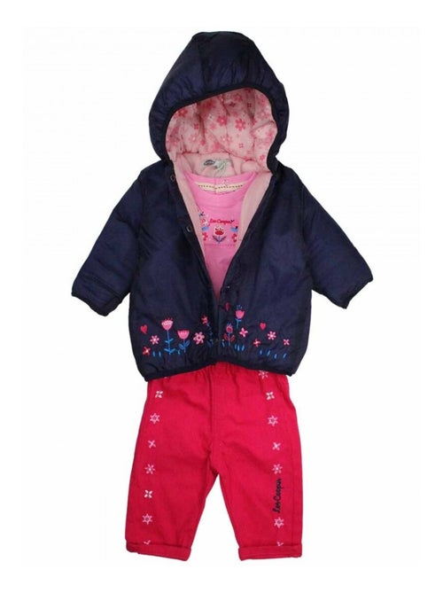 Lee Cooper - Ensemble T-shirt et pantalon avec la veste à capuche bébé fille Lee Cooper - Kiabi