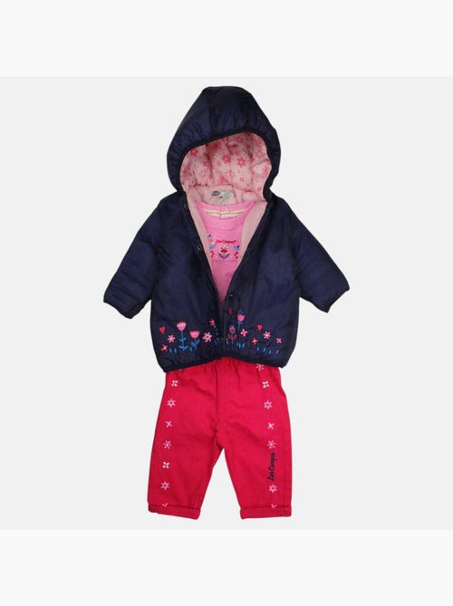 Lee Cooper - Ensemble T-shirt et pantalon avec la veste à capuche bébé fille Lee Cooper - Kiabi