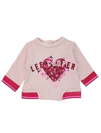 Lee Cooper - Ensemble T-shirt et pantalon avec la veste à capuche bébé fille