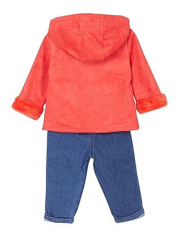 Lee Cooper - Ensemble T-shirt et pantalon avec la veste à capuche bébé Lee Cooper