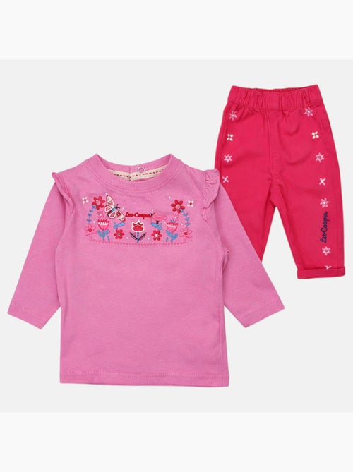 Lee Cooper - Ensemble T-shirt et pantalon avec la veste à capuche bebe - Kiabi