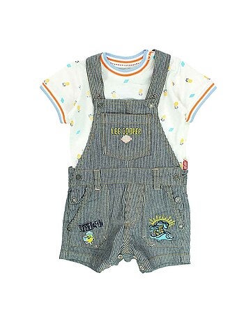 Lee Cooper - Ensemble t-shirt et salopette bébé garçon