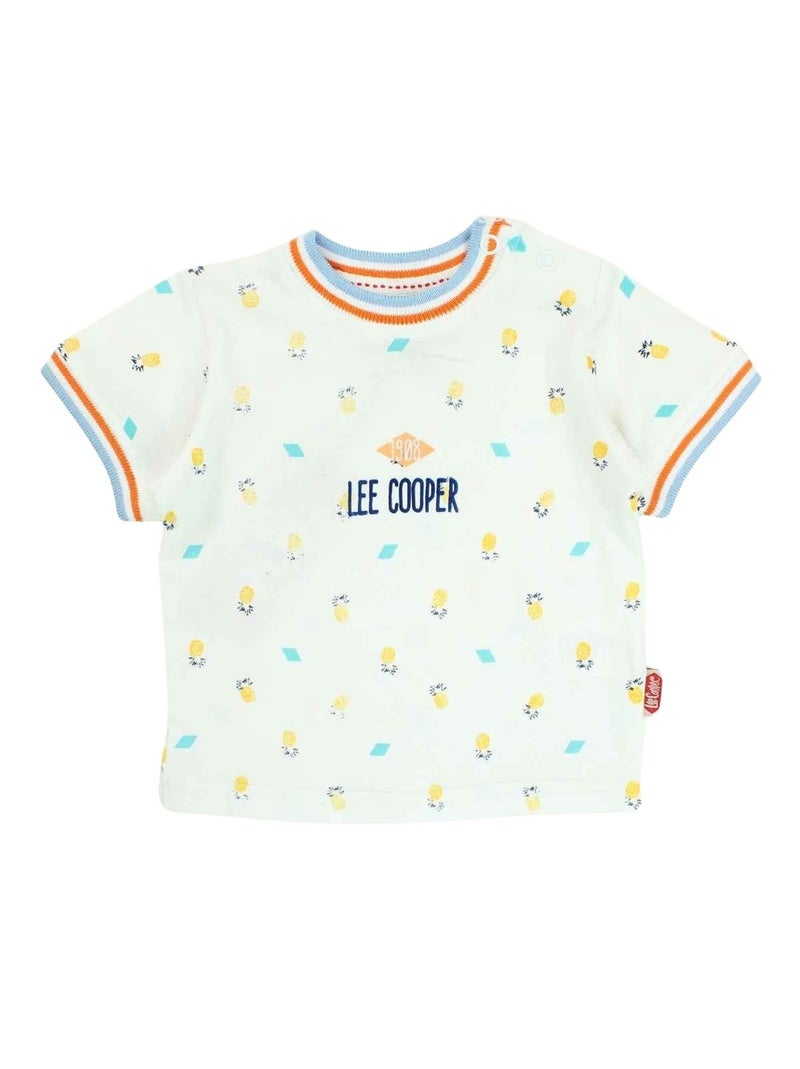 Lee Cooper - Ensemble t-shirt et salopette bébé garçon Blanc - Kiabi