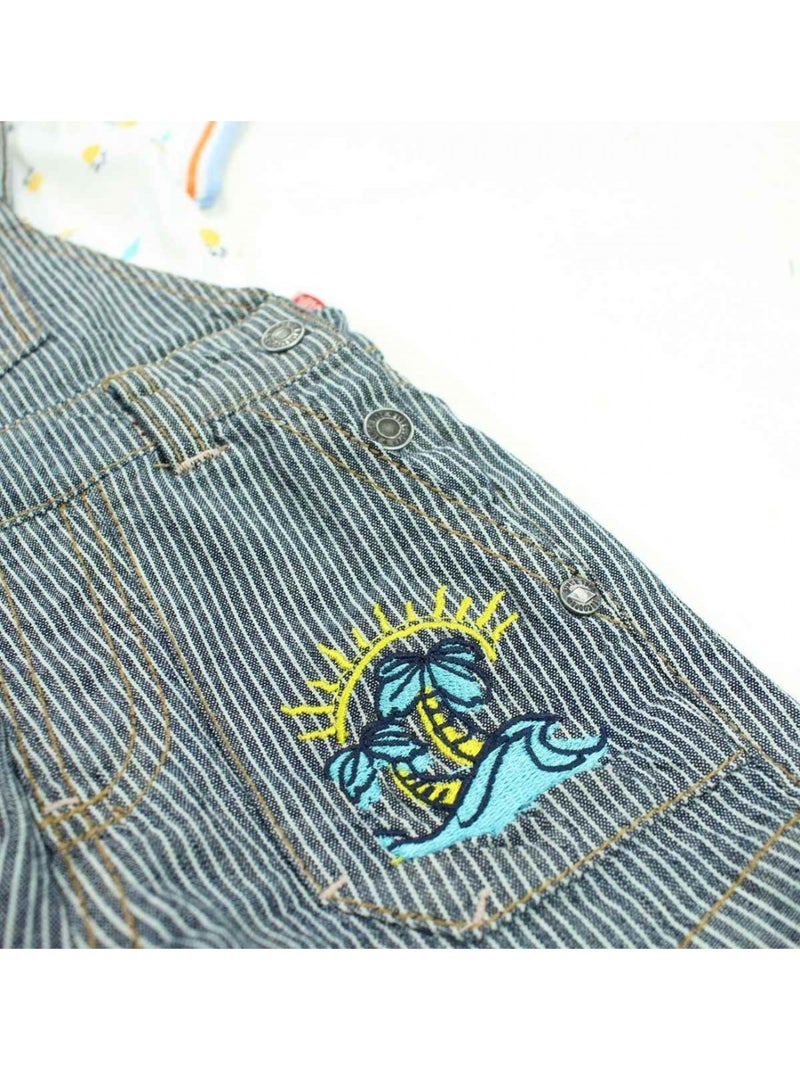 Lee Cooper - Ensemble t-shirt et salopette bébé garçon Blanc - Kiabi