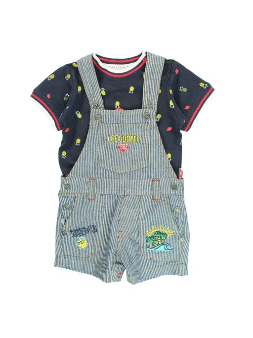 Lee Cooper - Ensemble t-shirt et salopette bébé garçon - Kiabi