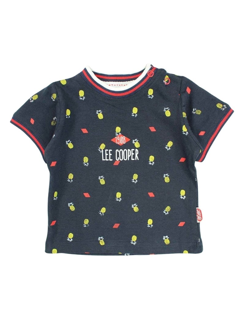 Lee Cooper - Ensemble T-shirt et Salopette  bébé Lee Cooper Bleu - Kiabi