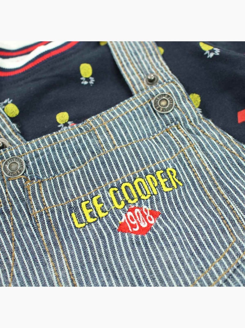 Lee Cooper - Ensemble T-shirt et Salopette  bébé Lee Cooper Bleu - Kiabi