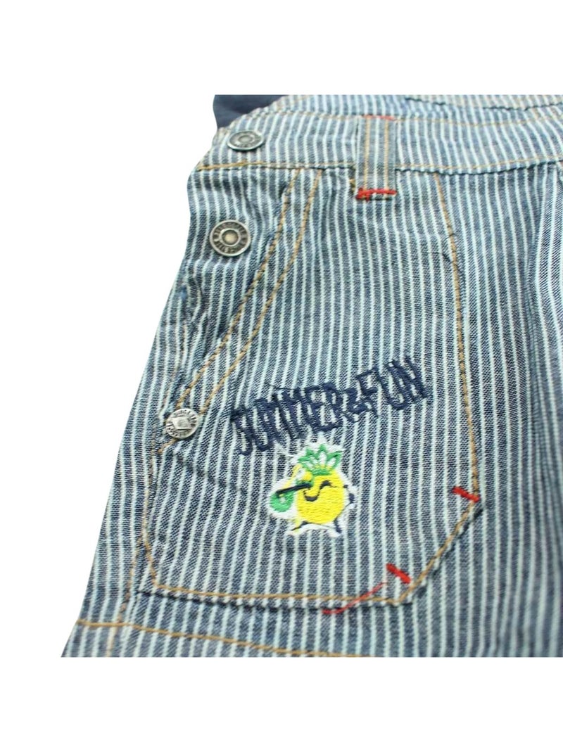 Lee Cooper - Ensemble T-shirt et Salopette  bébé Lee Cooper Bleu - Kiabi