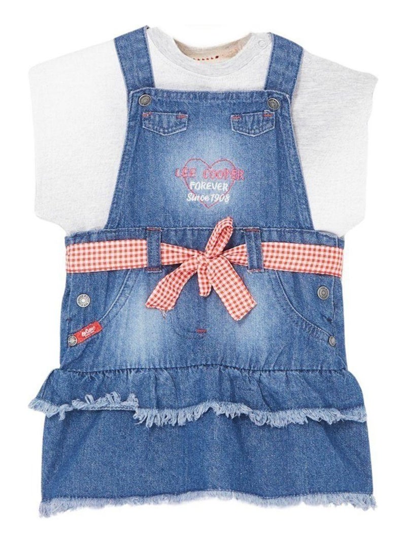 Lee Cooper - Ensemble T-shirt et salopette bébé Lee Cooper Bleu marine - Kiabi