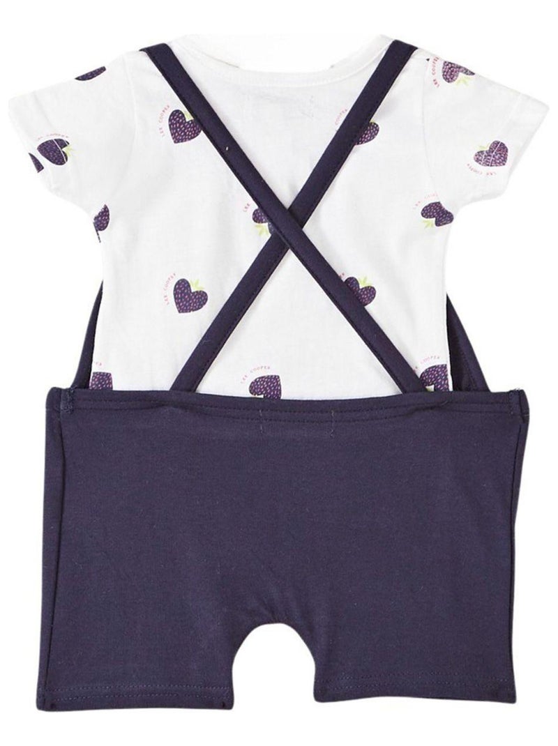 Lee Cooper - Ensemble T-shirt et salopette bébé Lee Cooper Bleu marine - Kiabi