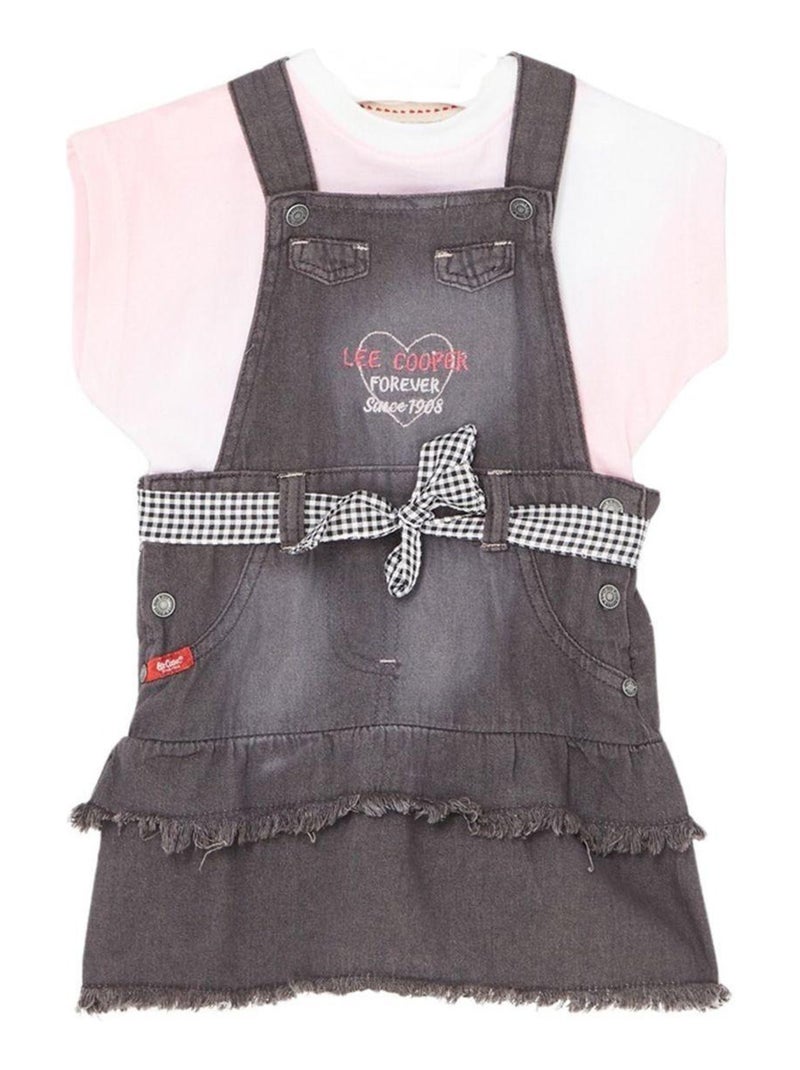 Lee Cooper - Ensemble T-shirt et salopette  bébé Lee Cooper Noir - Kiabi