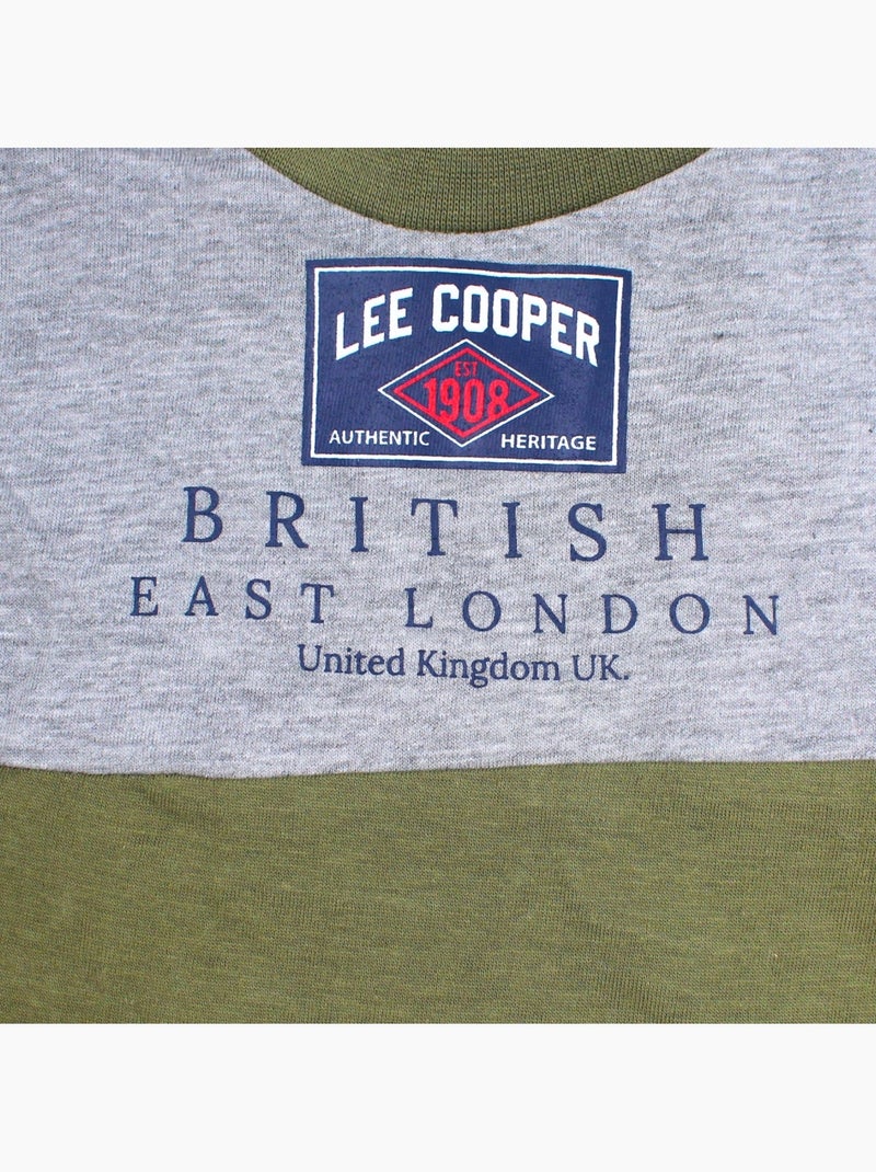 Lee Cooper - Ensemble t-shirt et short assorti Garçon Kaki - Kiabi