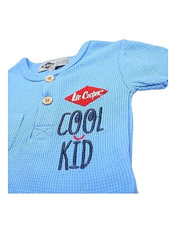Lee Cooper - Ensemble T-shirt et Short avec Bonnet bébé Lee Cooper