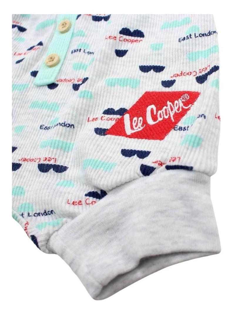 Lee Cooper - Ensemble T-shirt et Short avec Bonnet bébé Lee Cooper Gris - Kiabi