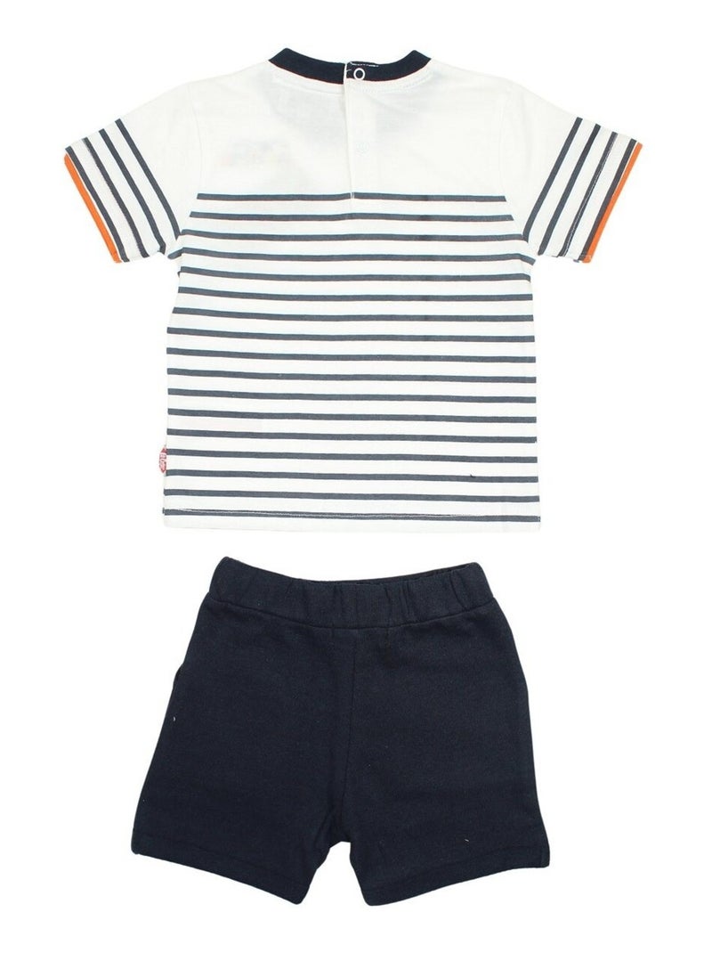 Lee Cooper - Ensemble T-shirt et Short bébé Lee Cooper Bleu marine - Kiabi