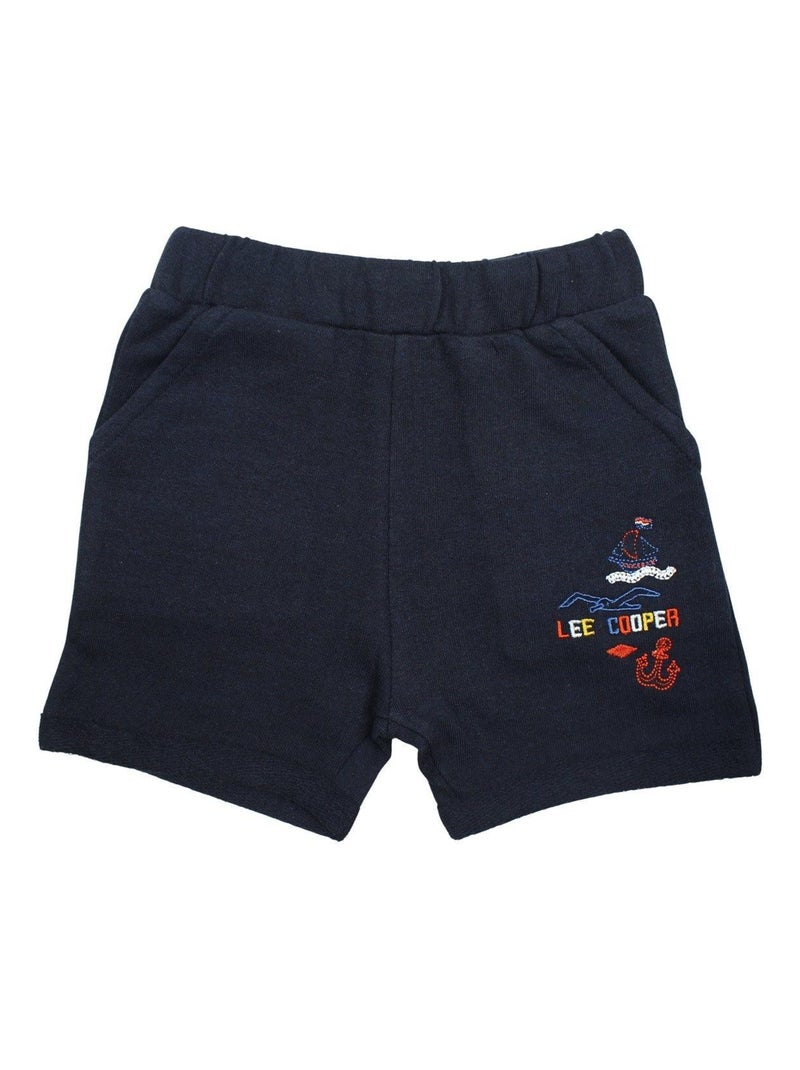 Lee Cooper - Ensemble T-shirt et Short bébé Lee Cooper Bleu marine - Kiabi