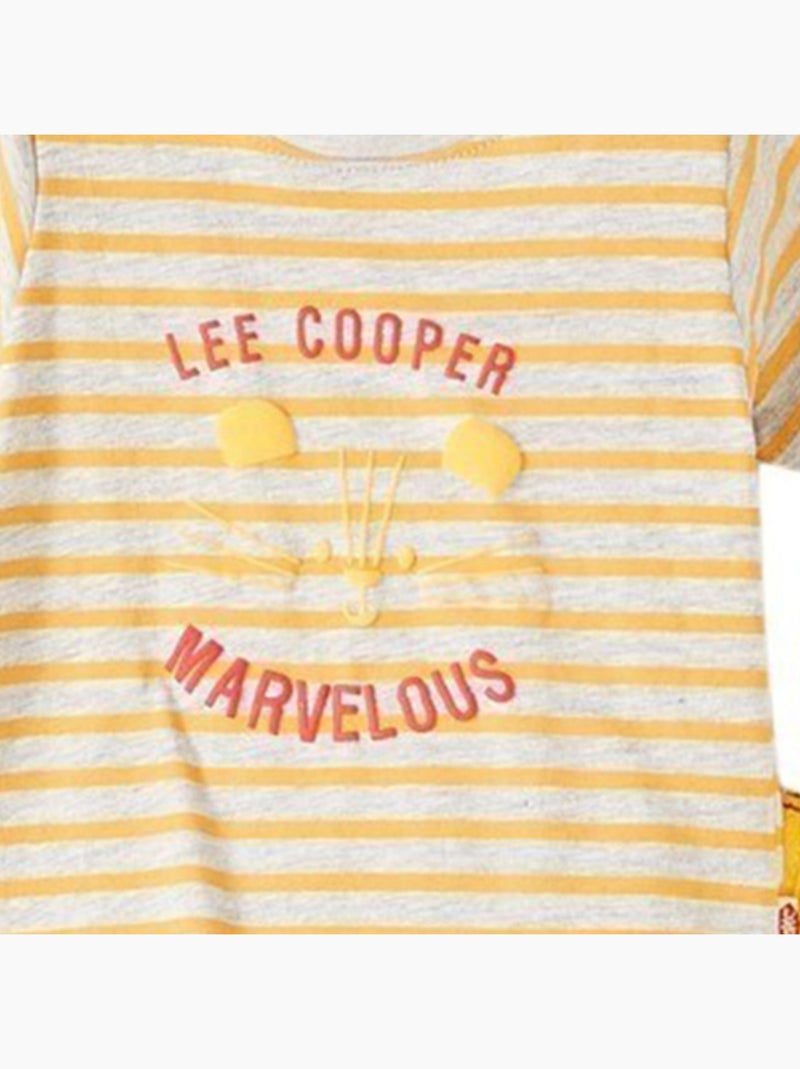 Lee Cooper - Ensemble T-shirt et Short  bébé Lee Cooper Jaune - Kiabi