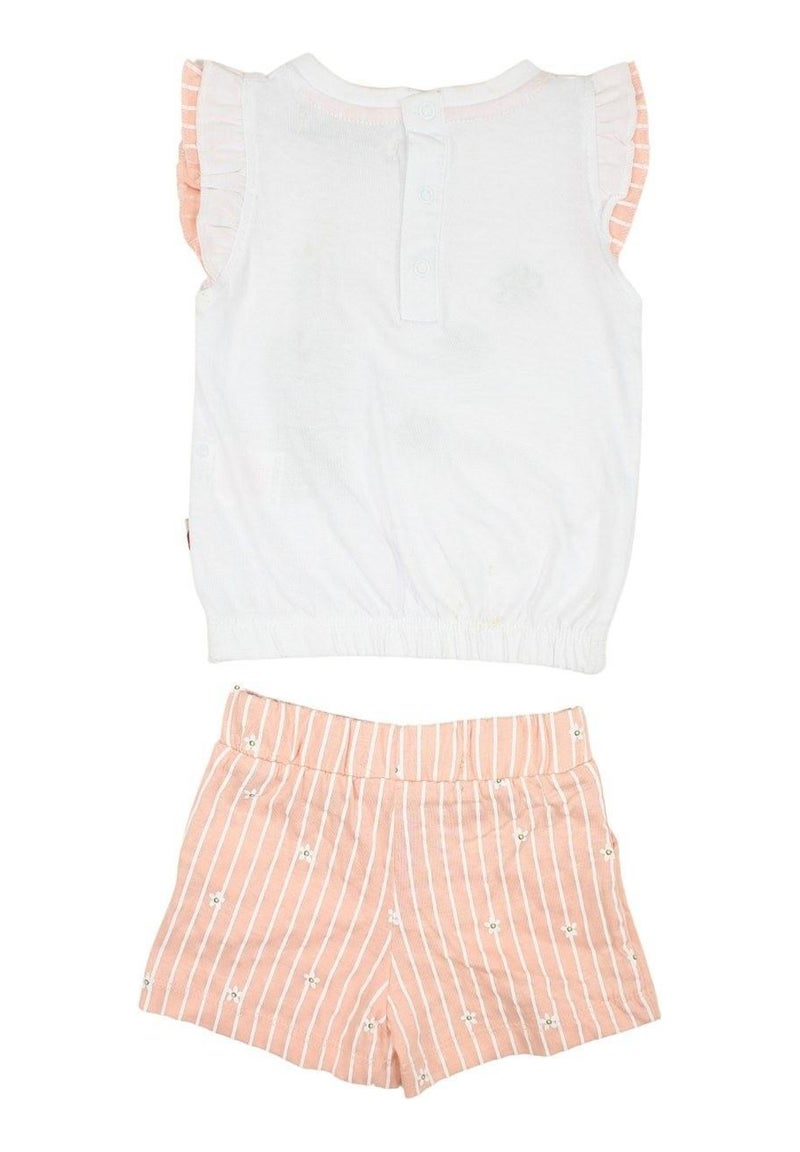 Lee Cooper - Ensemble T-shirt et Short bébé Lee Cooper Orange - Kiabi
