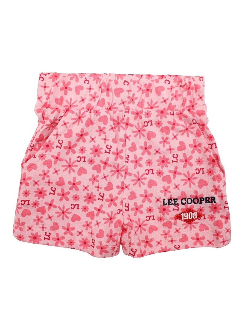 Lee Cooper - Ensemble T-shirt et Short bébé Lee Cooper Rose - Kiabi