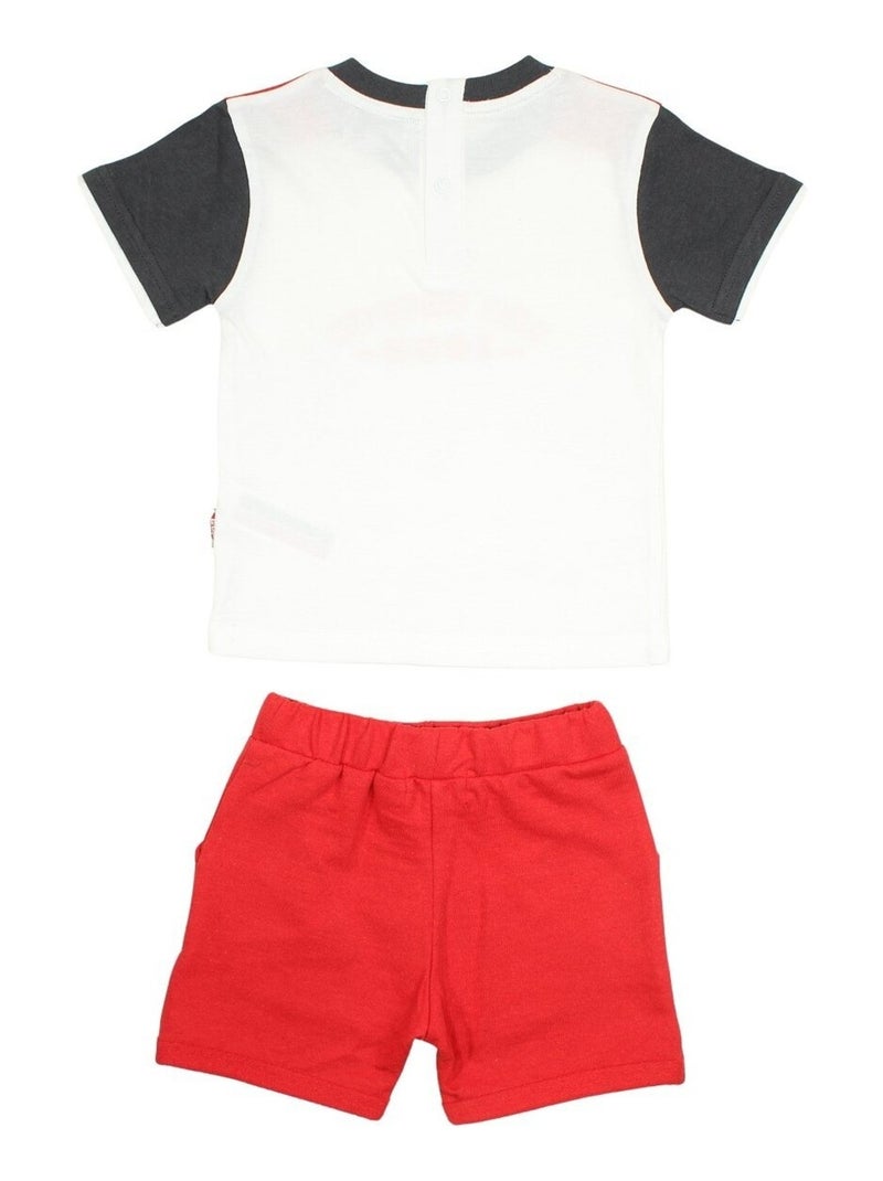 Lee Cooper - Ensemble T-shirt et Short  bébé Lee Cooper Rouge - Kiabi
