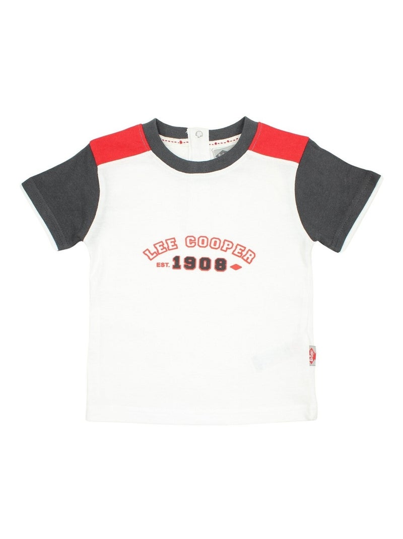 Lee Cooper - Ensemble T-shirt et Short  bébé Lee Cooper Rouge - Kiabi