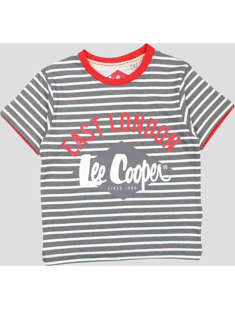 Lee Cooper - Ensemble T-shirt et Short Lee Cooper Gris - Kiabi