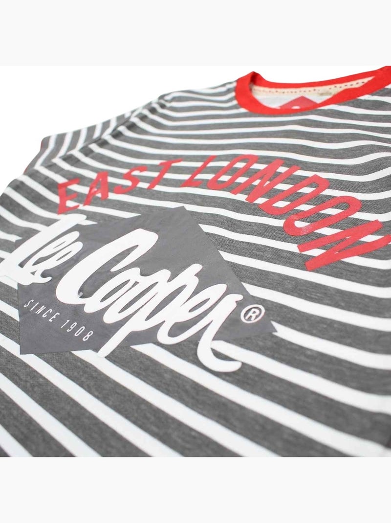 Lee Cooper - Ensemble T-shirt et Short Lee Cooper Gris - Kiabi