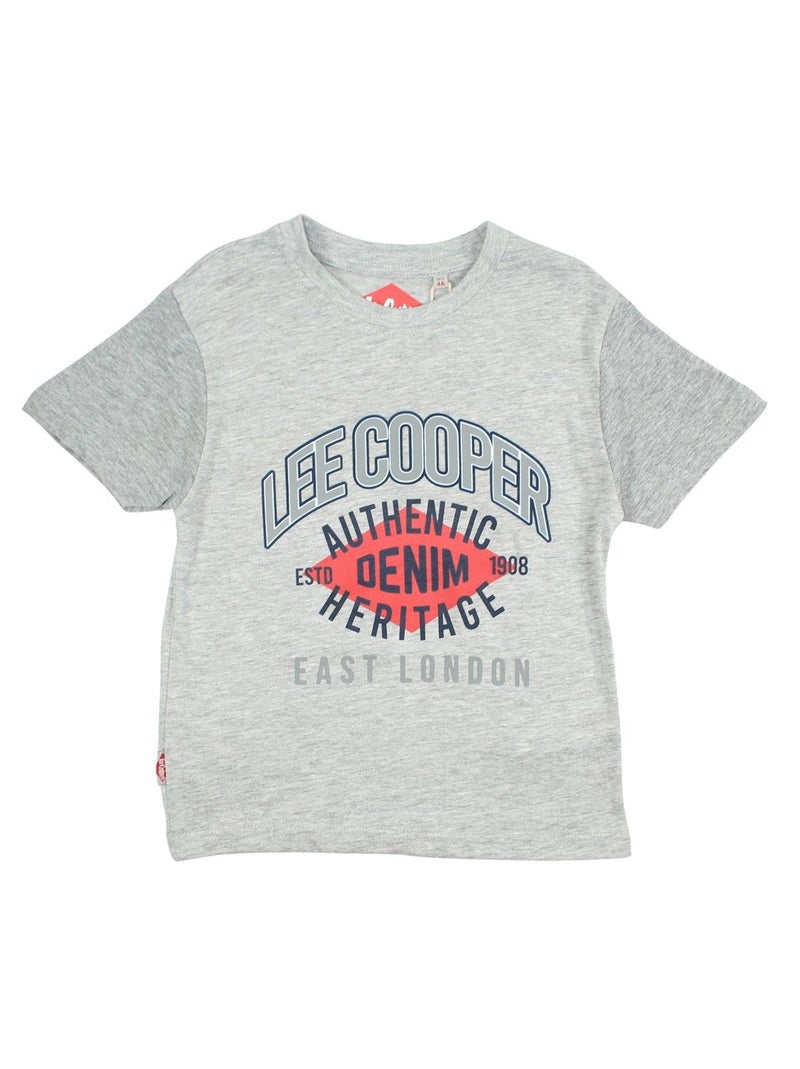 Lee Cooper - Ensemble T-shirt et Short Lee Cooper Gris - Kiabi