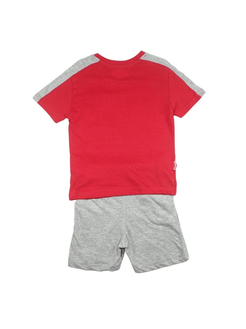 Lee Cooper - Ensemble T-shirt et Short Lee Cooper Rouge - Kiabi
