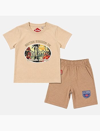 Lee cooper - ensemble t-shirt imprimé et short