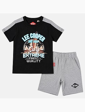 Lee cooper - ensemble t-shirt imprimé et short
