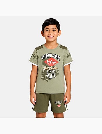 Lee cooper - ensemble t-shirt imprimé et short